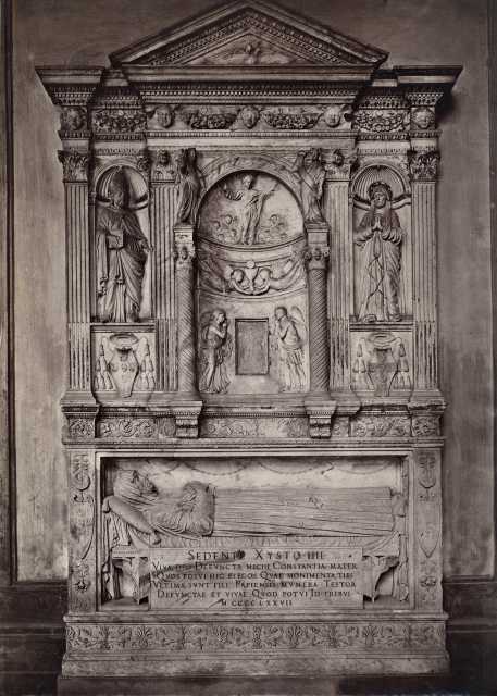 Moscioni, Romualdo — Capponi Luigi - sec. XV - Monumento funebre di Costanza Ammannati — insieme